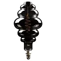 LED Lyskilde Honningkurv, 8,5W, E27, 200lm, 1800K, glas smoky CRO, 395 x 200 mm