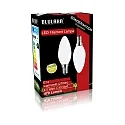 HWH LED Glødetråd Lyskilde kerteformet DOBBEL PAKKE, 4,5W (40W), E14, 470lm, 2700K, glas opal
