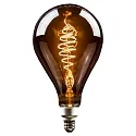 HWH LED Lyskilde globeformet PS160, 8,5W, E27, 200lm, 1800K, glas smoky CRO, 290 x 160 mm
