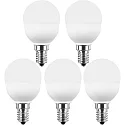 HWH LED globe lamp SMD MULTI G45 set of 5 E14 5W 470lm 2700K 200° CRI >80 