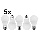 LED lyskilde pære form sæt med 5 E27 5,5W 470lm 2700K 180° CRI > 80 