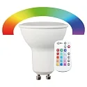 RGBW lyskilde med fjernbetjening RGB GU10 5W 345lm 2700K 120° CRI > 80 dæmpbar
