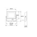 HWH Projektørlys svingbar IP65, sort 