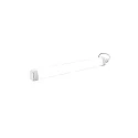 HWH Fugttæt armatur HUMILED SLIM FIX med sensor IP65, hvid 