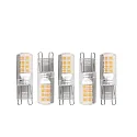 HWH Pin-base lampe sæt med 5 G9 2,6W 320lm 3000K 300° 