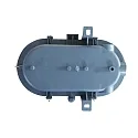 damp-proof luminaire BASIS oval E27 IP44, grey