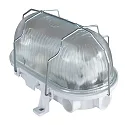 damp-proof luminaire BASIS oval E27 IP44, white
