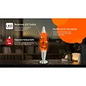 HWH LED-lavalampe IP20, orange, sølv, hvid 