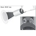 BRUCK spot STAR SPOT 30-65° AC C 1 flame, swivelling, rotatable IP20, matt chrome dimmable