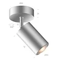 BRUCK spot STAR SPOT 30-65° AC C 1 flame, swivelling, rotatable IP20, white dimmable