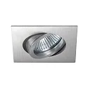 Indbygget spotlys TIRREL-R GX5.3 / MR16 svingbar, firkantet GX5,3 IP20, aluminum mat dæmpbar