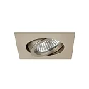 Indbygget spotlys TIRREL-R GX5.3 / MR16 svingbar, firkantet GX5,3 IP20, champagne dæmpbar