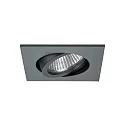 Indbygget spotlys TIRREL-R GX5.3 / MR16 svingbar, firkantet GX5,3 IP20, titan dæmpbar