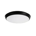 Udendørs wall luminaire MAKIRA Ø 25CM rund, CCT Switch, slagfast, buet IP65, sort dæmpbar