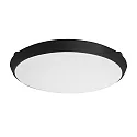 Udendørs wall luminaire MAKIRA Ø 35CM rund, CCT Switch, slagfast, buet IP65, sort dæmpbar