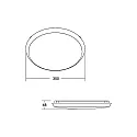 Brumberg Udendørs wall luminaire MAKIRA Ø 35CM rund, CCT Switch, slagfast, buet IP65, sort dæmpbar