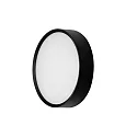 Outdoor LED wall luminaire EYE, IP65, 230V, 12W 3000/4000/5700K 1000lm 110°, structured black / opal