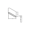 Brumberg Outdoor LED wall luminaire, IP54, 17 x 9cm, direct / indirect, 230V, 2x5.4W 3000K 2x265lm 120°, alu / acrylic, matt alu