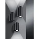 Brumberg Udendørs wall luminaire YLIP up / down, omskiftelig LED IP65, sort 