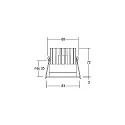 Brumberg recessed luminaire, glossy, black, transparent 9,2W 820lm 3000K 20-40° 20-40° CRI 80-89