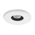 Outdoor LED light point, IP65, Ø 3.7cm, Plug&Play 700mA, 3W 300K 120lm 45°, structured white