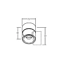 Brumberg Downlight CIRCLE justerbar IP20, hvid 