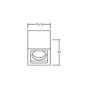 Brumberg Downlight IP54, hvid 