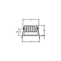 Downlight rund, Dim-To-Warm IP20, aluminum mat dæmpbar