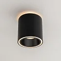Brumberg Downlight DOLOK-R rund, med dekorativ ring, direkte / indirekte IP20, sort mat dæmpbar