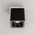 downlight DOLOK-S square, with decorative ring, direct / indirect IP20, black matt dimmable