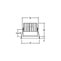 Brumberg Downlight IP54, sort dæmpbar