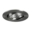 Indbygningslampe INDIWO68-R 350MA P&P rund, svingbar IP20, nikkel mat dæmpbar 6W 530lm 3000K 36° CRI >95