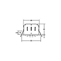Recessed LED spot INDIWO68, IP20, cover round, Ø 8cm, Plug&Play 350mA, 5.5W 3000K 550lm 36°, swivelling 15°, structured white