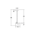 Brumberg ceiling luminaire IP20, glossy, white dimmable