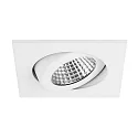 Downlight PLUG & PLAY svingbar, firkantet IP65, hvid dæmpbar