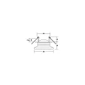 Brumberg recessed luminaire NAVARINO round, swivelling, rotatable IP20, black matt dimmable 6W 510lm 3000K 24° 24° CRI >80