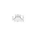 Brumberg Downlight NATUNA stiv, indbygget version, direkte / indirekte IP20, sort mat dæmpbar