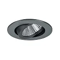 Downlight PLUG & PLAY rund, svingbar IP20, titan dæmpbar