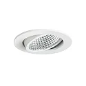 Indbygningslampe IP20, blank, gennemsigtig, hvid dæmpbar 12W 1230lm 3000K 20-40° 20-40° CRI 80-89