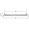 Brumberg LED panel FLAT350 rund, dæmpbar 19W 2000lm 4000K 80° 80° CRI 80-89