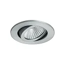 Recessed LED spot dim2warm, 350mA, 6W 3000-1800K 460lm 38°, matt alu