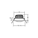 Brumberg Downlight svingbar, Dim-To-Warm IP20, hvid dæmpbar