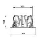 Brumberg Indbygningslampe IP20, blank, opal, sort  25W 1877lm 3000K CRI 90-100
