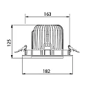 Brumberg recessed luminaire IP20, glossy, white  32W 4030lm 4000K CRI 90-100