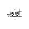 Brumberg Downlight ARUN 2-fold, firkantet IP20, hvid dæmpbar