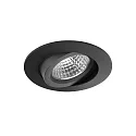 Indbygningslampe OLENI-R / PHASE DIM 830 svingbar IP20, sort mat dæmpbar 6,7W 570lm 3000K 38° CRI >80