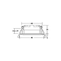 Brumberg Indbygningslampe OBIRA rund, stiv, Dim-To-Warm IP65, sort mat dæmpbar 7W 420lm 1800 - 3000K 38° CRI >90