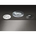Downlight ODEMAR / PHASE DIM 830 rund, stiv, gå tilbage IP20, hvid mat dæmpbar