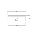 Brumberg LED in-ground luminaire HYBRIDE FLAT, V4A, IP67 IK08, 24V DC, 9W 3000K 450lm 30°, passable up to 1t
