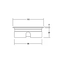 Brumberg LED in-ground luminaire HYBRIDE FLAT, V4A, IP67 IK08, 24V DC, 6W 3000K 420lm 30°, passable up to 1t